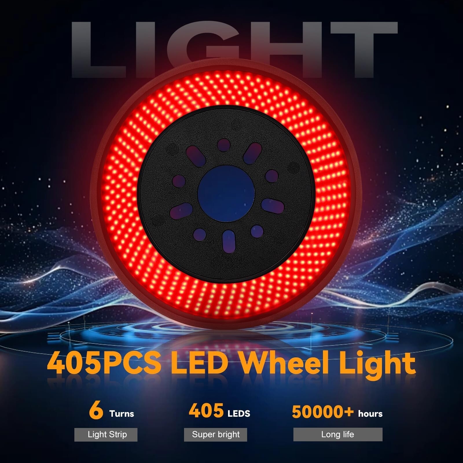 Spare Tire Brake Light for 2018-2024 Jeep Wrangler JL JLU, 6 Ring 405PCS LED ...