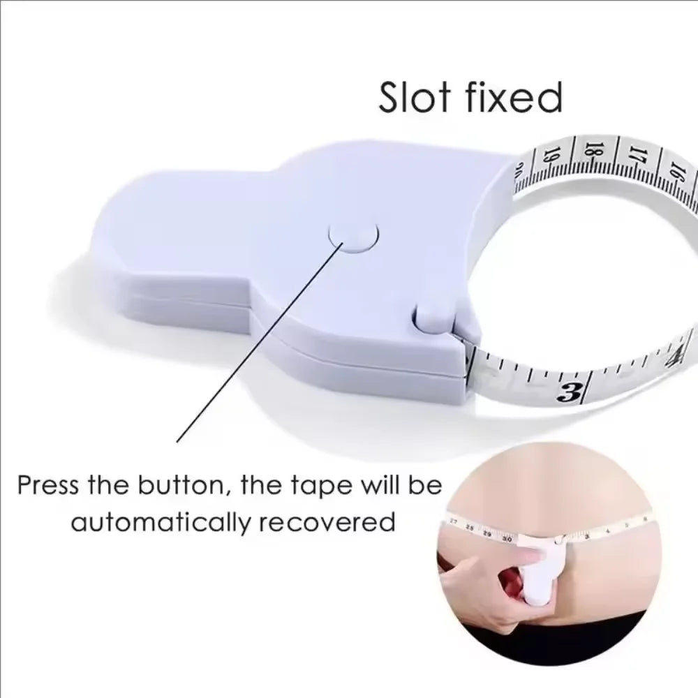 Automatic Telescopic Tape Measure Body Measuring Tape Sewing Ruler Tools Centimeter Tapes for Body Meter Measure White Tools