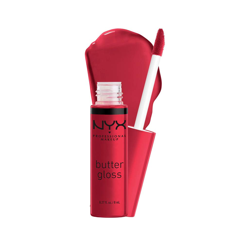 Butter Gloss Non-Sticky Lip Gloss Red Velvet Deep Red & Eclair Pink