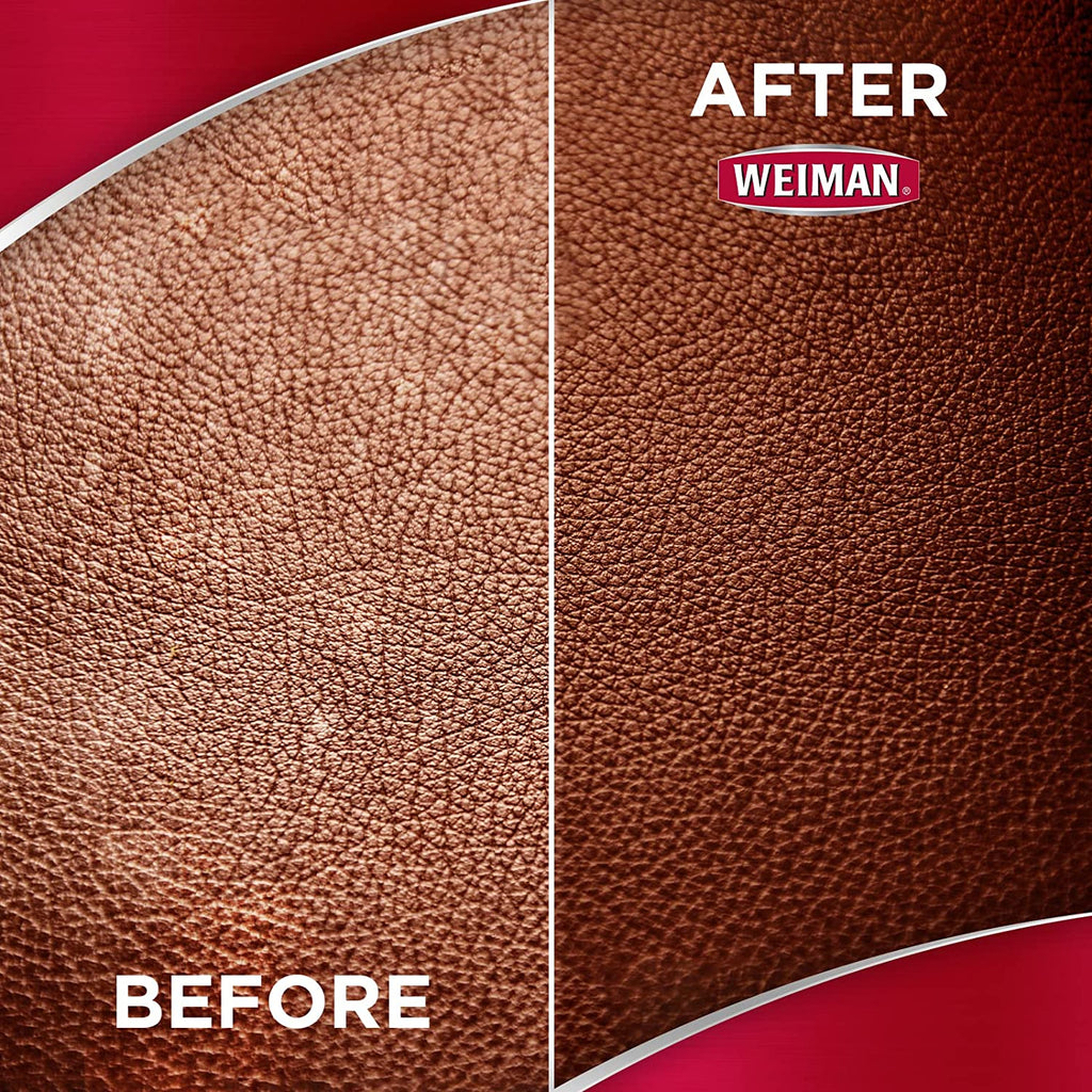 Leather Cleaner & Conditioner - Cleans, Restores & Protects Leather, UV Protection Prevent Cracking & Fading, for Car Seats, Sofas, Shoes, Bags & All Finished Leather Surfaces, 2 Pack, 22 FL Oz
