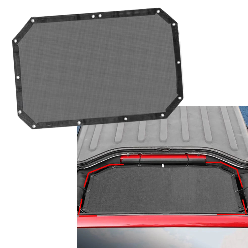 Car Roof Sunshade Mesh Bikini Top Sun Shade Cover for Jeep Wrangler JK & Unlimited 2 Door 4 Door 2007-2018 Car Styling Black